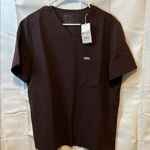 FIGS Men's Brown Scrub Top